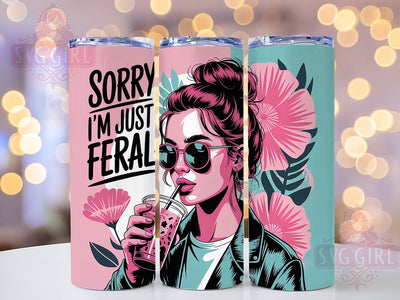 Funny Sassy Mom Tumbler, Mom Life, Humor Wrap, Sublimation Art, 20oz Tumbler, Playful Design, Sassy Theme Sublimation SvggirlplusArt 