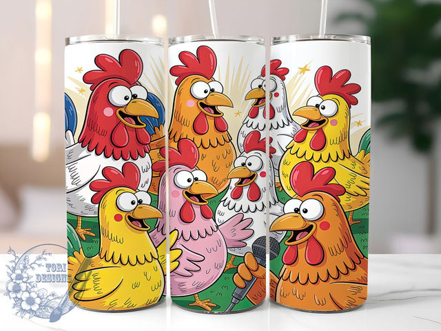 Funny Sassy Rooster Tumbler, Funny Chicken Wrap, Farmhouse Humor Design, Sublimation Cup, 20oz Skinny Tumbler, Rustic Drinkware, Chicken Quotes Sublimation ToriDesigns 