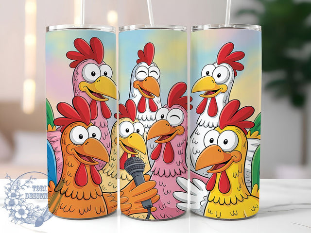 Funny Sassy Rooster Tumbler, Funny Chicken Wrap, Farmhouse Humor Design, Sublimation Cup, 20oz Skinny Tumbler, Rustic Drinkware, Chicken Quotes Sublimation ToriDesigns 