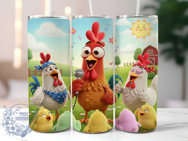 Funny Sassy Rooster Tumbler, Funny Chicken Wrap, Farmhouse Humor Design, Sublimation Cup, 20oz Skinny Tumbler, Rustic Drinkware, Chicken Quotes Sublimation ToriDesigns 