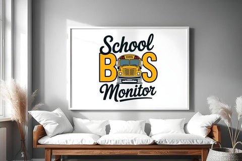 Funny School Bus Driver Svg Png, School Bus Monitor Svg SVG DesignDestine 