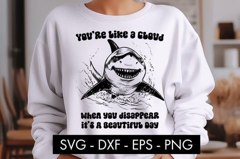 Funny Shark Animal SVG PNG Sublimation SVG Freeling Design House 
