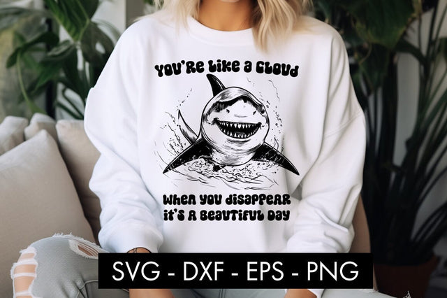 Funny Shark Animal SVG PNG Sublimation SVG Freeling Design House 
