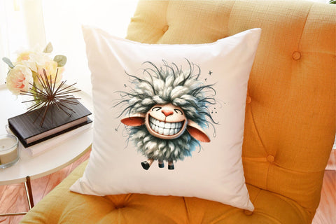 Funny Sheep Clipart Animals Clipart Png Sublimation designartist 