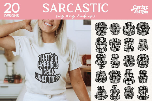 Funny Shirt SVG and Sublimation Bundle SVG Carla C Designs 