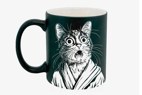 Funny Shocked Cat T-Shirt – Hilarious Robe Cat Meme Tee for Cat Lovers, Pet Fans, and Humor Enthusiasts SVG DesignDestine 