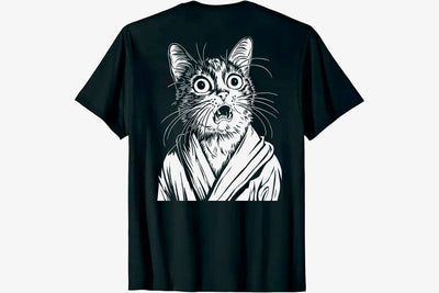 Funny Shocked Cat T-Shirt – Hilarious Robe Cat Meme Tee for Cat Lovers, Pet Fans, and Humor Enthusiasts SVG DesignDestine 
