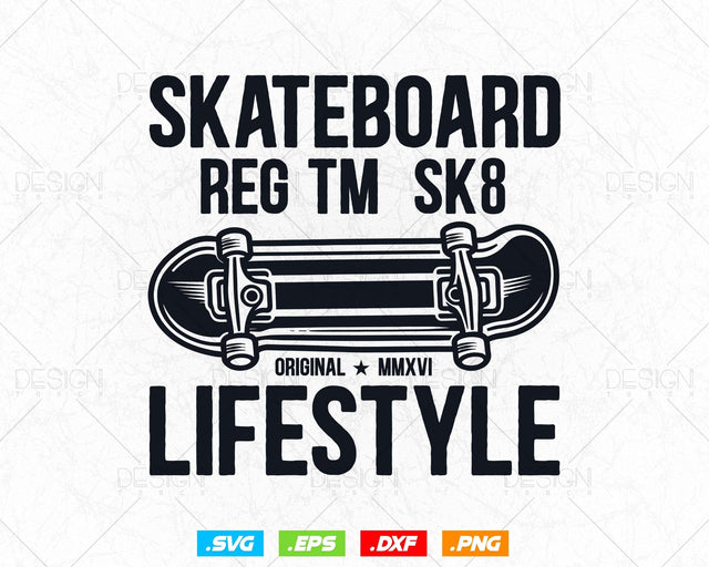 Funny Skateboard Retro Vintage Svg Png Files, Skateboarding T-shirt Design gift for Skater Teens and Lover, Skateboard Svg Files for cricut SVG DesignDestine 