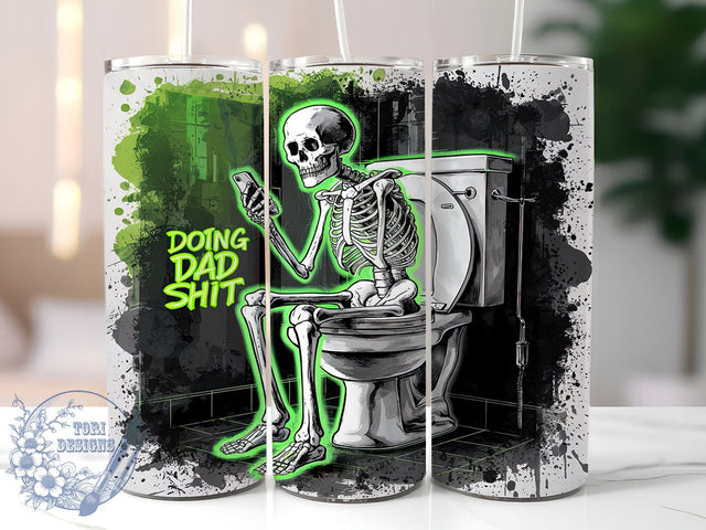 Funny Skeleton 20oz Skinny Tumbler PNG, Sarcastic Skeleton Tumbler Sublimation Wrap, Straight & Tapered Tumbler Wrap, Instant Digital Download Sublimation ToriDesigns 