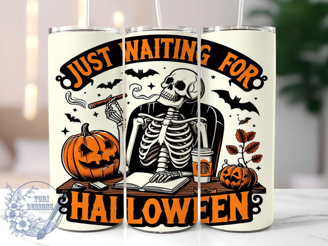Funny Skeleton, Halloween Decor, Tumbler PNG, Sublimation Art, Spooky Season, Halloween Gift, Cute Skeleton, Digital Download Sublimation ToriDesigns 