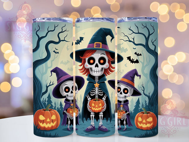 Funny Skeleton Halloween Tumbler, Creepy Quote, Halloween Humor, 20Oz Tumbler Wrap, Sublimation Drinkware, Spooky Aesthetic, Sarcastic Halloween Sublimation SvggirlplusArt 