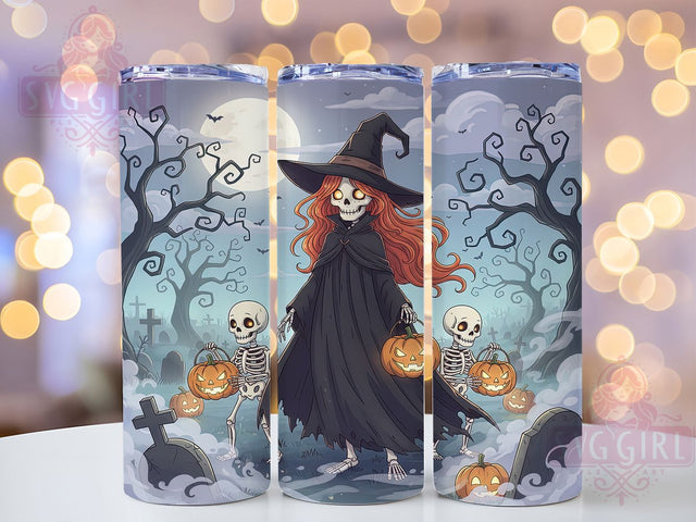 Funny Skeleton Halloween Tumbler, Creepy Quote, Halloween Humor, 20Oz Tumbler Wrap, Sublimation Drinkware, Spooky Aesthetic, Sarcastic Halloween Sublimation SvggirlplusArt 