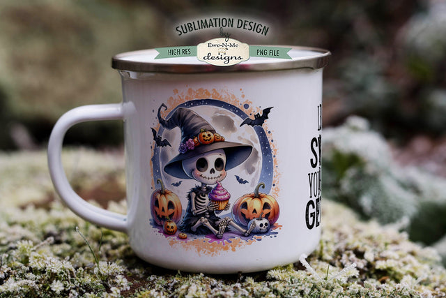Funny Skeleton Life Is Sweet 11 & 15 oz Mug Sublimation PNG Sublimation Ewe-N-Me Designs 