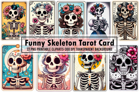 Funny Skeleton Tarot Card Sublimation Sublimation designartist 