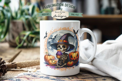 Funny Skeleton Try Poison 11 & 15 oz Mug Sublimation PNG Sublimation Ewe-N-Me Designs 
