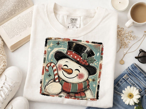 Funny Snowman Face PNG, Christmas Png SVG DesignDestine 