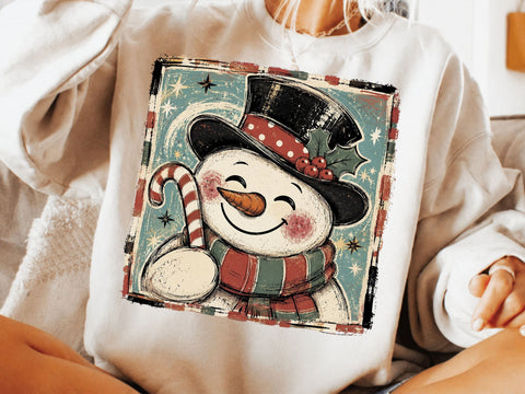 Funny Snowman Face PNG, Christmas Png SVG DesignDestine 