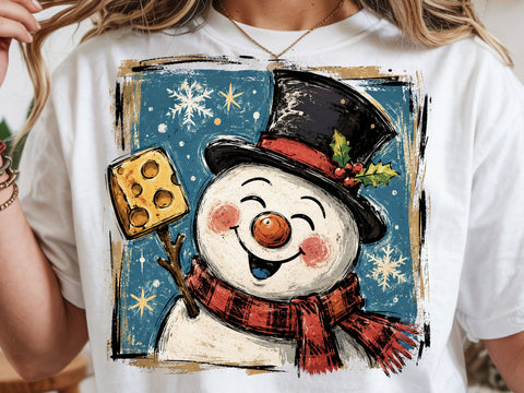 Funny Snowman Face PNG, Christmas Png SVG DesignDestine 