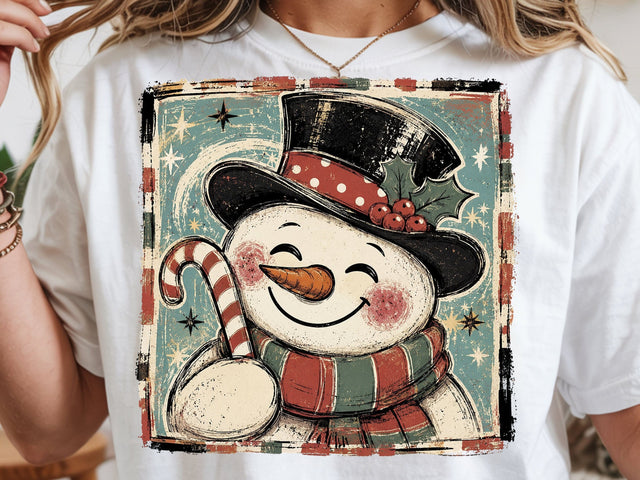 Funny Snowman Face PNG, Christmas Png SVG DesignDestine 