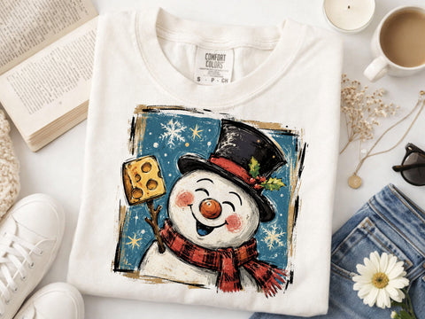 Funny Snowman Face PNG, Christmas Png SVG DesignDestine 