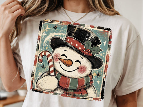 Funny Snowman Face PNG, Christmas Png SVG DesignDestine 