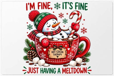 Funny Snowman Hot Cocoa Christmas PNG SVG BillahCrafts 