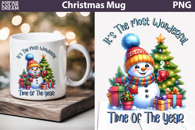 Funny Snowman Mug Sublimation | Christmas Coffee quotes Mug Sublimation WatercolorColorDream 