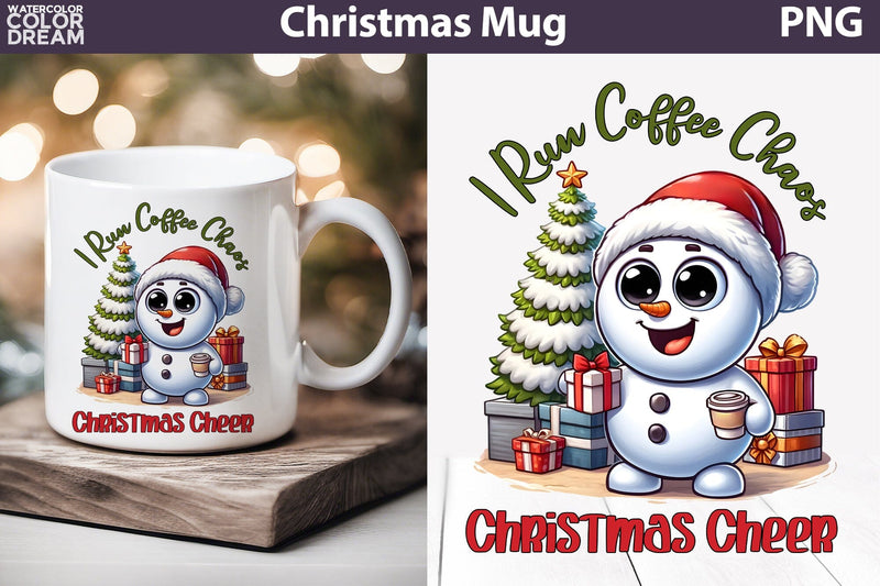 Funny Snowman Mug Sublimation | Christmas Coffee quotes Mug Sublimation WatercolorColorDream 