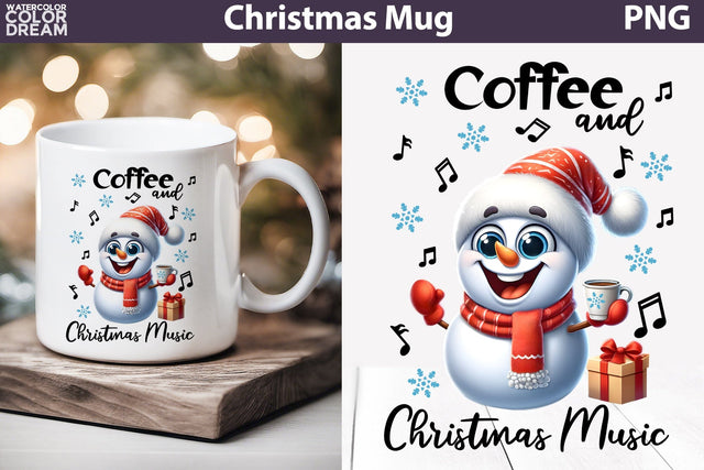 Funny Snowman Mug Sublimation | Christmas Coffee quotes Mug Sublimation WatercolorColorDream 