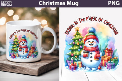 Funny Snowman Mug Sublimation | Christmas quotes Mug Sublimation WatercolorColorDream 
