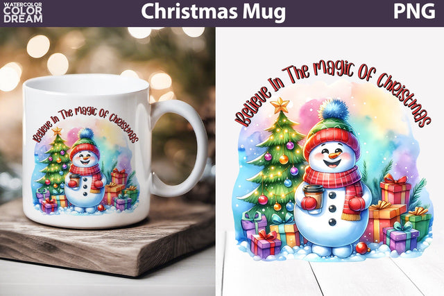 Funny Snowman Mug Sublimation | Christmas quotes Mug Sublimation WatercolorColorDream 