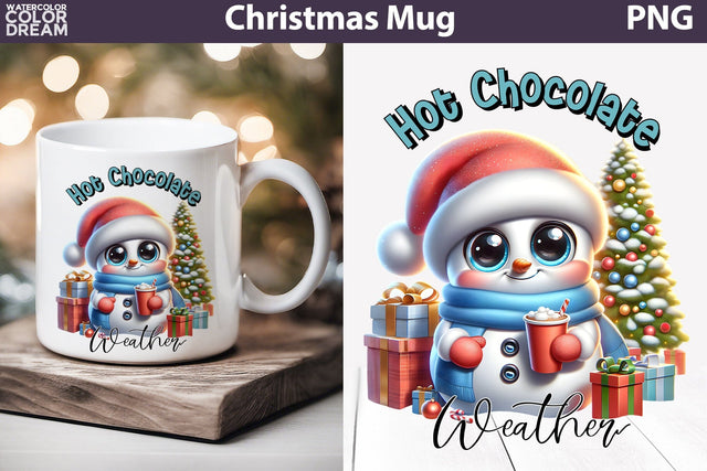 Funny Snowman Mug Sublimation | Christmas quotes Mug Sublimation WatercolorColorDream 