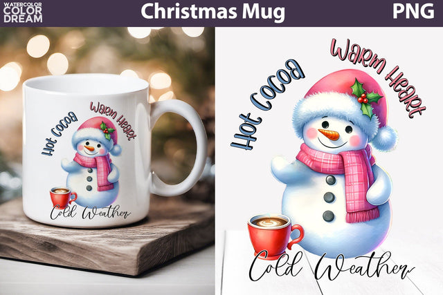 Funny Snowman Mug Sublimation | Christmas quotes Mug Sublimation WatercolorColorDream 
