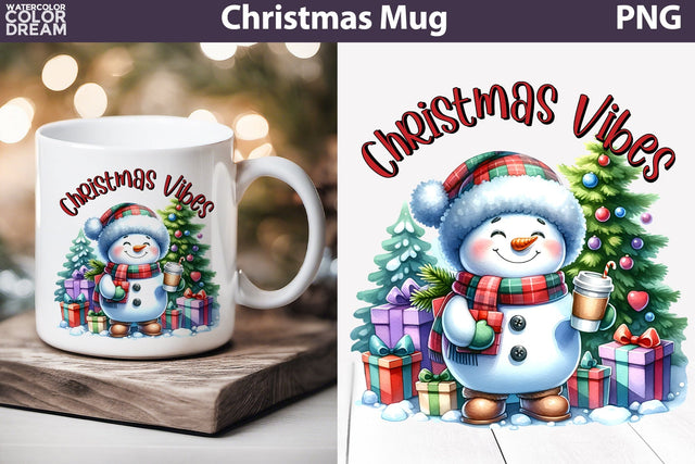 Funny Snowman Mug Sublimation | Christmas quotes Mug Sublimation WatercolorColorDream 