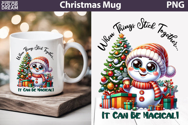 Funny Snowman Mug Sublimation | Christmas quotes Mug Sublimation WatercolorColorDream 