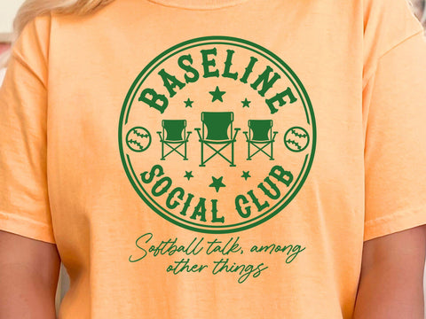 Funny Softball SVG, Baseline Social Club Design, Softball Svg Design SVG DesignDestine 