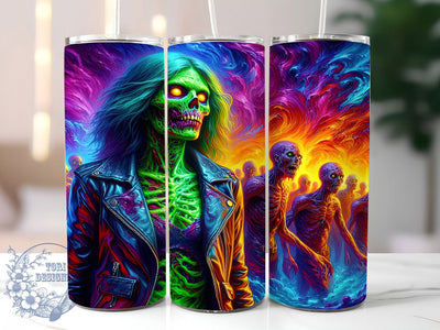 Funny Spooky Cartoon Zombie Tumbler, Popular Halloween Wrap, 20Oz Skinny Tumbler, Humorous Zombie Sublimation, Cartoon Undead Tumbler, Spooky Funny Wrap, Quirky Halloween Design Sublimation ToriDesigns 