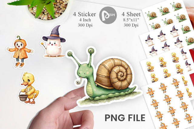 Funny Spooky Faces Sticker Sublimation artnoy 