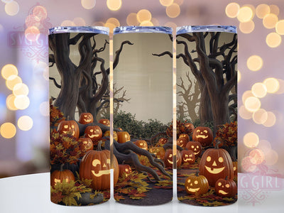 Funny Spooky Halloween Pumpkin Tumbler, Halloween Humor Wrap, 20oz Tumbler Sublimation, Silly Jack-O'-Lantern Design, Spooky Funny Tumbler, Whimsical Halloween Wrap, Goofy Pumpkin Sublimation Sublimation SvggirlplusArt 