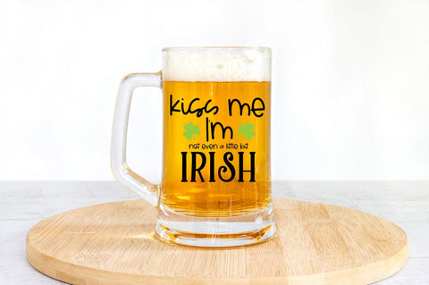 Funny St. Patrick's Day SVG - Kiss Me I'm (Not Even A Little Bit) Irish SVG Pickled Thistle Creative 