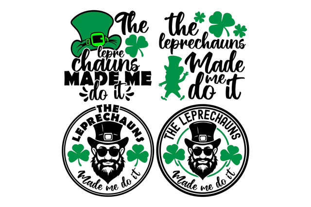 Funny St Patricks Day Svg | The Leprechauns Made Me Do It Svg | Leprechaun Svg | Lucky Shirts | Shamrock Svg | Cricut Svg Files | Silhouette SVG TonisArtStudio 