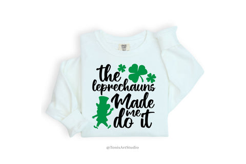 Funny St Patricks Day Svg | The Leprechauns Made Me Do It Svg | Leprechaun Svg | Lucky Shirts | Shamrock Svg | Cricut Svg Files | Silhouette SVG TonisArtStudio 