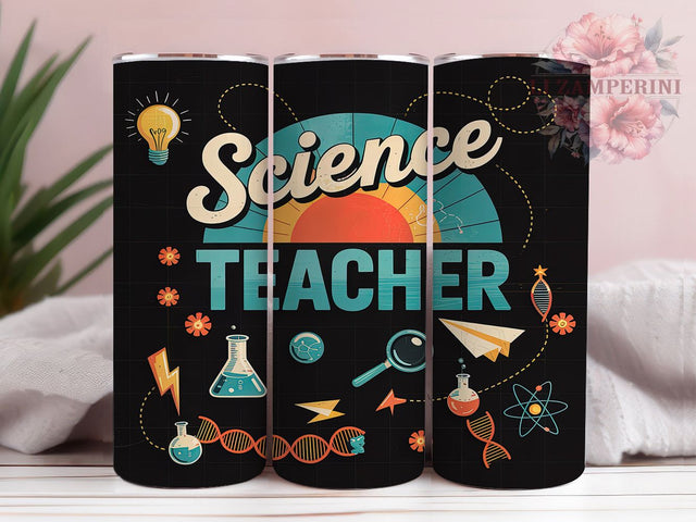 Funny STEM Science Teacher Tumbler, STEM Teacher PNG, 20Oz Tumbler Wrap, Funny Science Design, Chemistry Teacher Gift, Classroom Tumbler Design, Sublimation Wrap For Teachers Sublimation Li Zamperini 