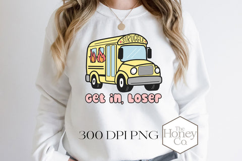 Funny Struggle Bus Sublimation | Mom Life Hot Mess PNG Sublimation The Honey Company 