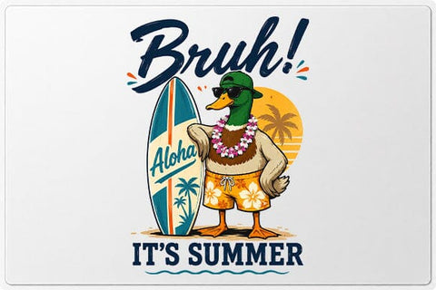 Funny Summer Duck PNG Tropical Aloha Sublimation Design SVG BillahCrafts 
