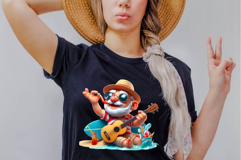 Funny Summer Grandpa Guitar Sublimation Sublimation SVGArt 