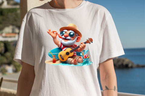 Funny Summer Grandpa Guitar Sublimation Sublimation SVGArt 