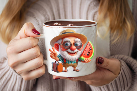 Funny Summer Grandpa Sublimation Clipart Bundle Sublimation SVGArt 