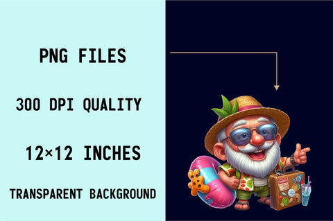 Funny Summer Grandpa Sublimation Clipart Bundle Sublimation SVGArt 