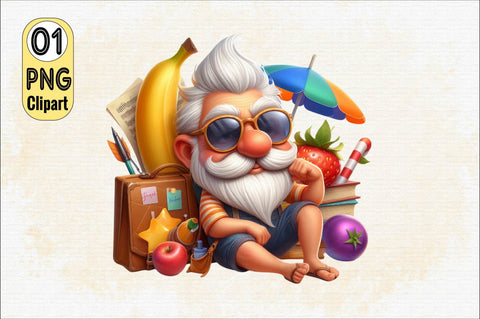 Funny Summer Grandpa Sublimation Clipart Sublimation SVGArt 